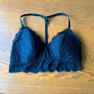 Aerie eyelash lace padded bralette size M DD